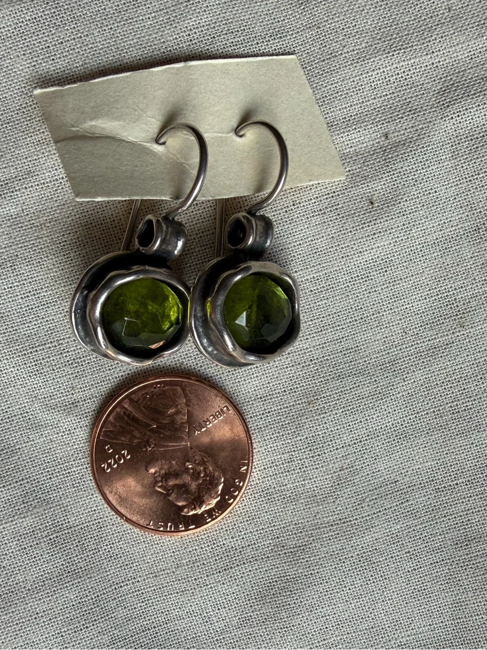 Silpada 'Daintree' Drop Earrings Green Quartz